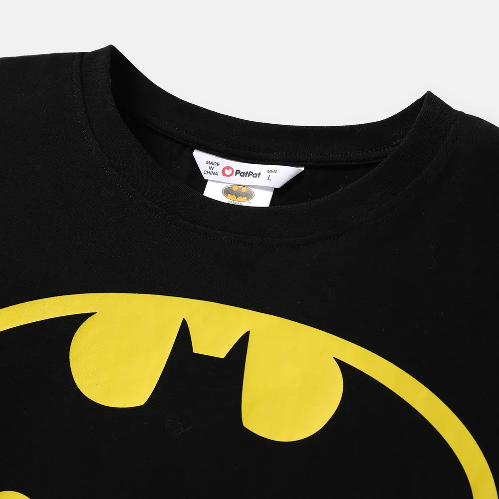 Batman Family Matching Cotton Short-sleeve Graphic Black Tee  big image 16