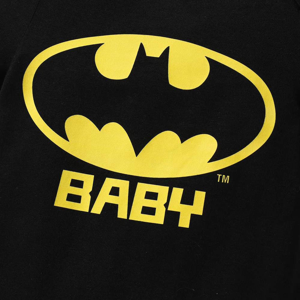 Batman Family Matching Cotton Short-sleeve Graphic Black Tee  big image 3