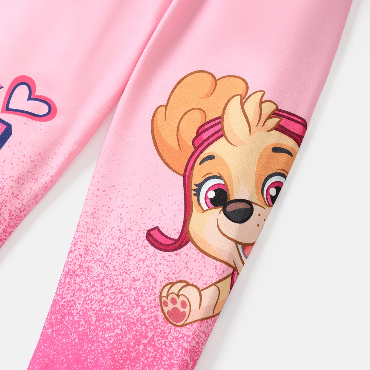Pantalones elásticos con bloques de color para niño/niña de la Patrulla Canina Rosado big image 1