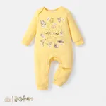Harry Potter Baby Boy/Girl Graphic Print Long-sleeve Naia™ Jumpsuit Yellow