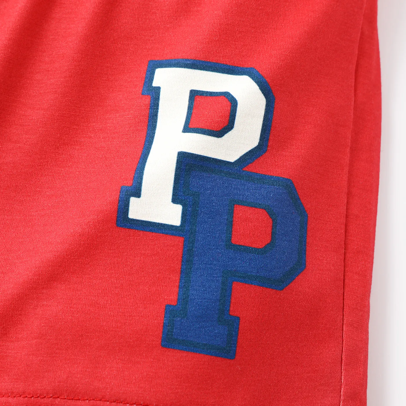 PAW Patrol 2pcs Toddler Boy Letter Print Tank Top and Elasticized Shorts Set Red image 4