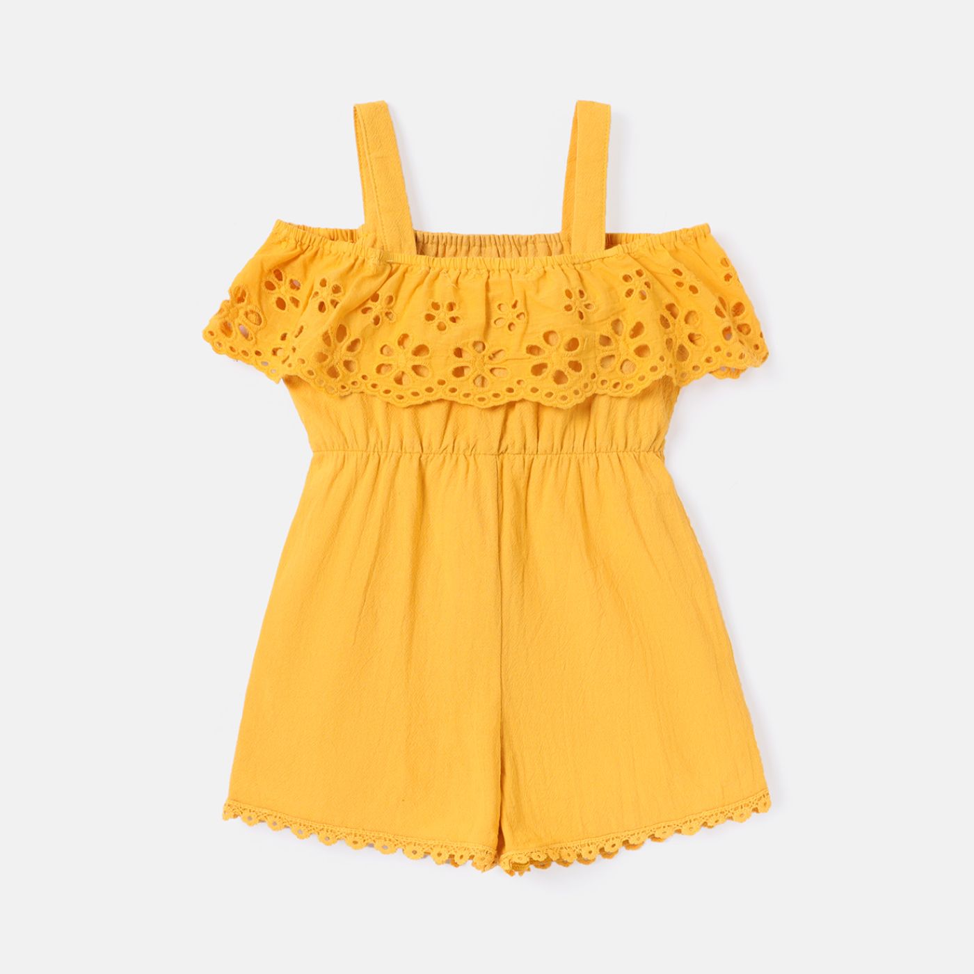 

Toddler Girl 100% Cotton Solid Color Flounce Slip Rompers