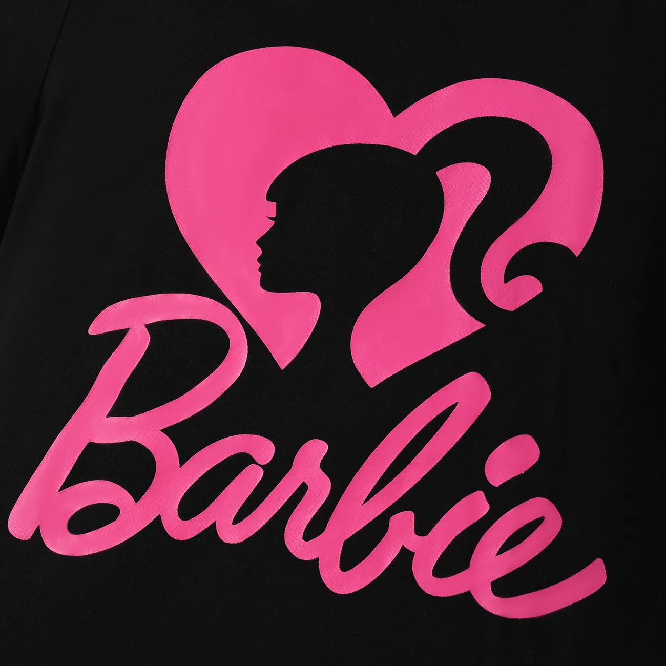 Barbie Muttertag Kurzärmelig Oberteile Mama und ich schwarz big image 1