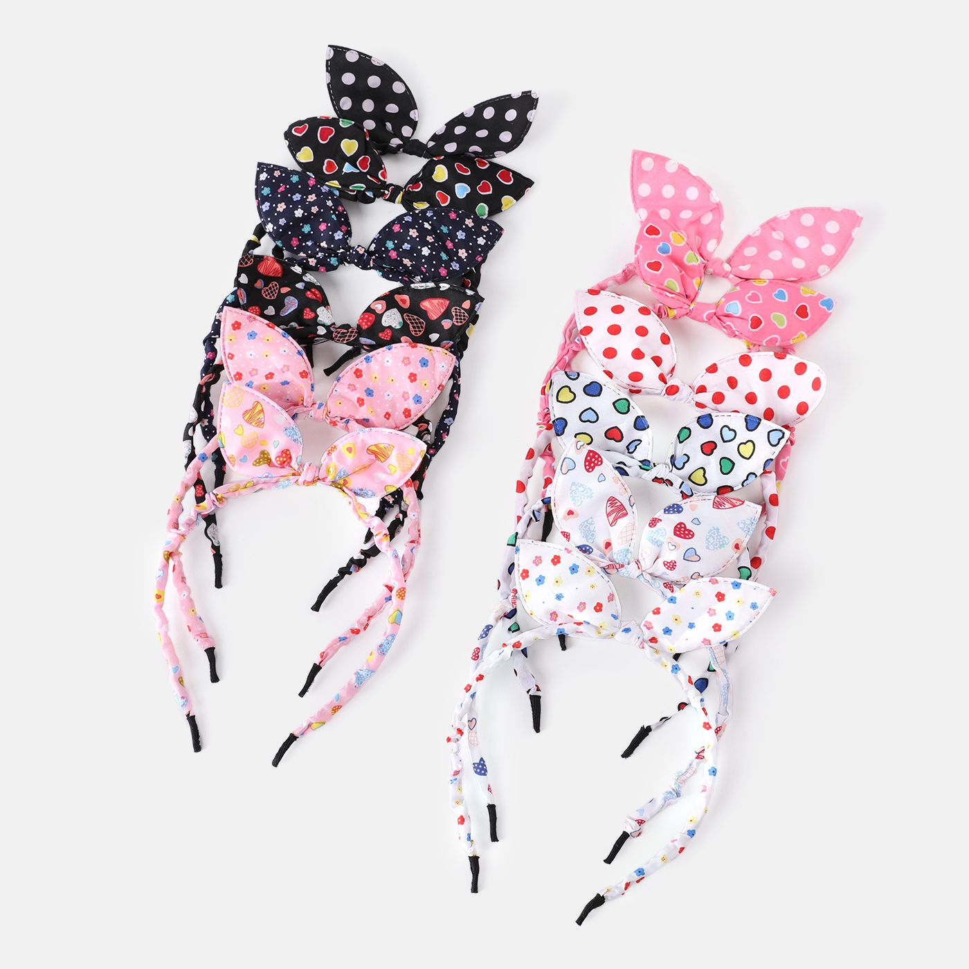 

12Pcs Colorful Bunny Ears Headband for Girls