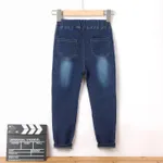 Kid Girl Elasticized Ripped Denim Skinny Jeans  image 2