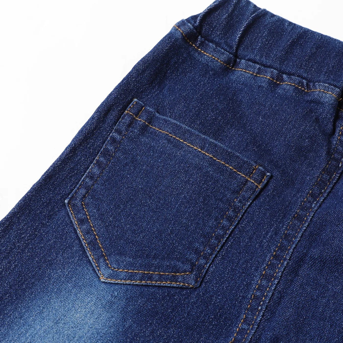 Kid Girl Elasticized Ripped Denim Skinny Jeans  image 5