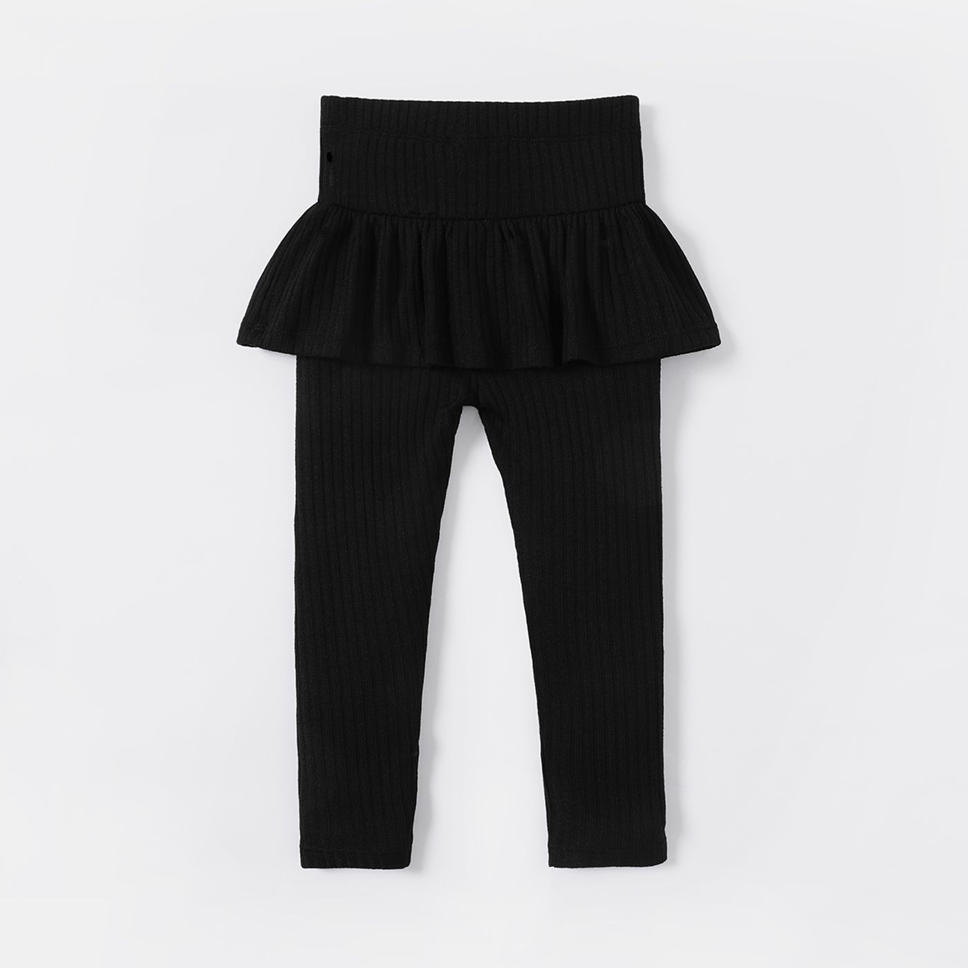 

Toddler Girl Solid Color Ribbed Skirt Leggings