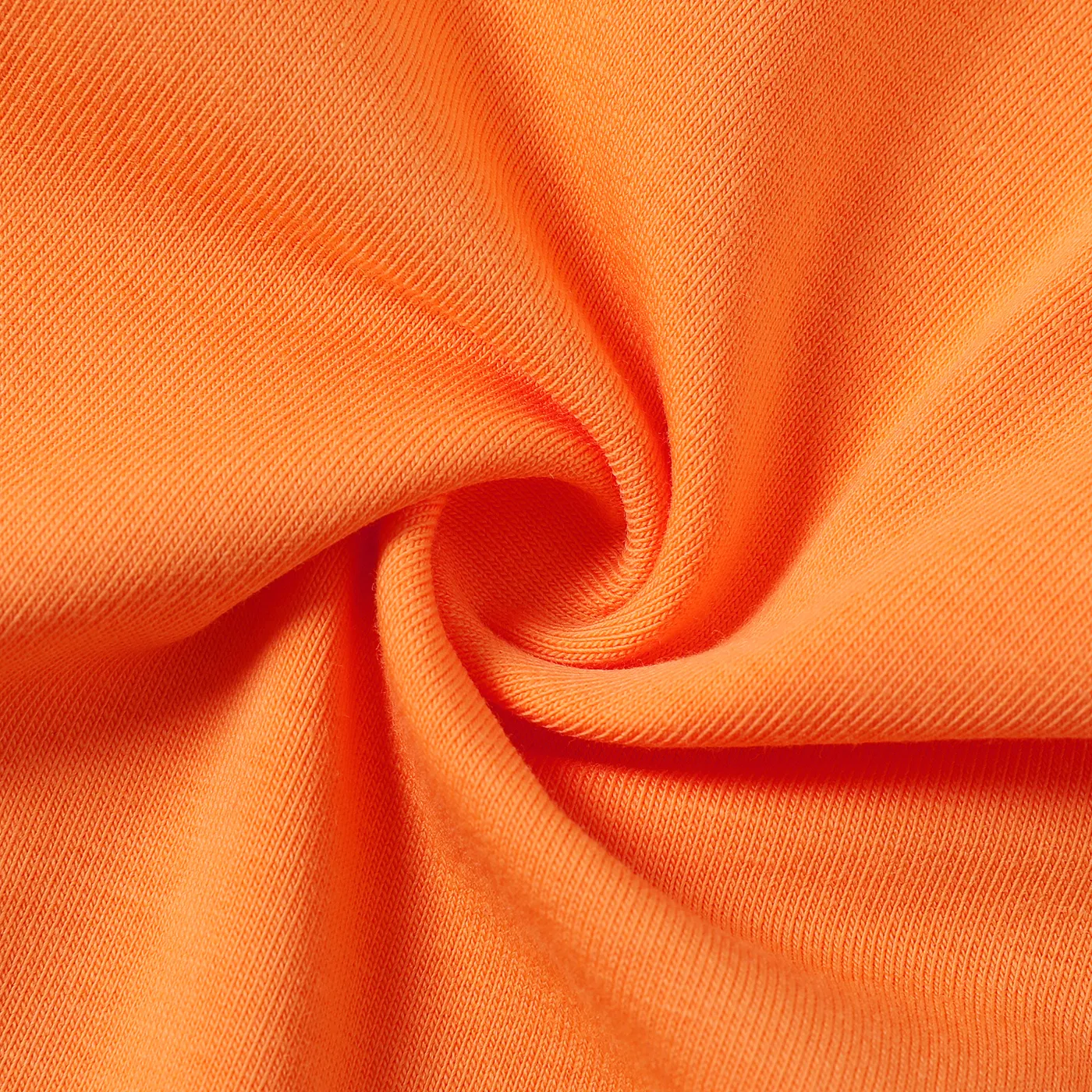 Toddler Girl/Boy Solid Color Cotton Sleeveless Jumsuits Orange color image 5