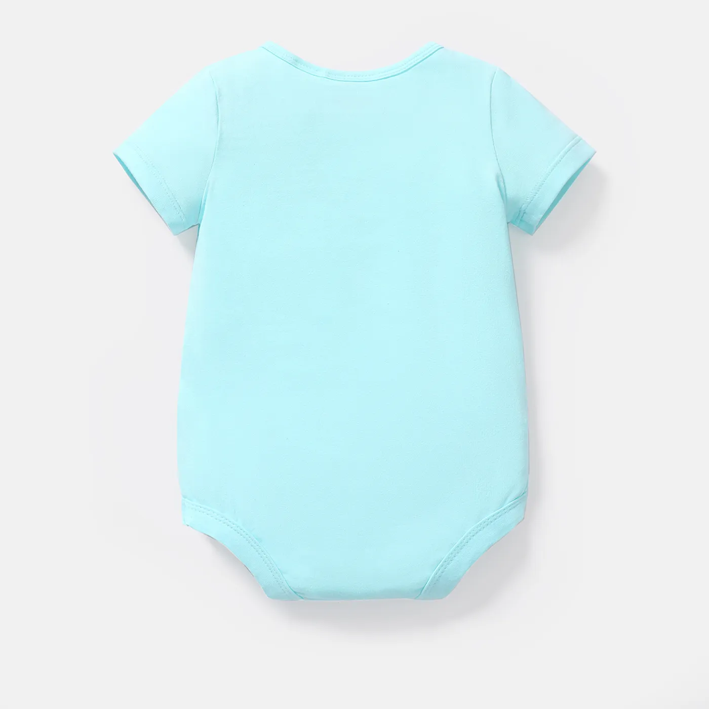 Care Bears Baby Boy/Girl Cotton Short-sleeve Graphic Romper Turquoise image 2