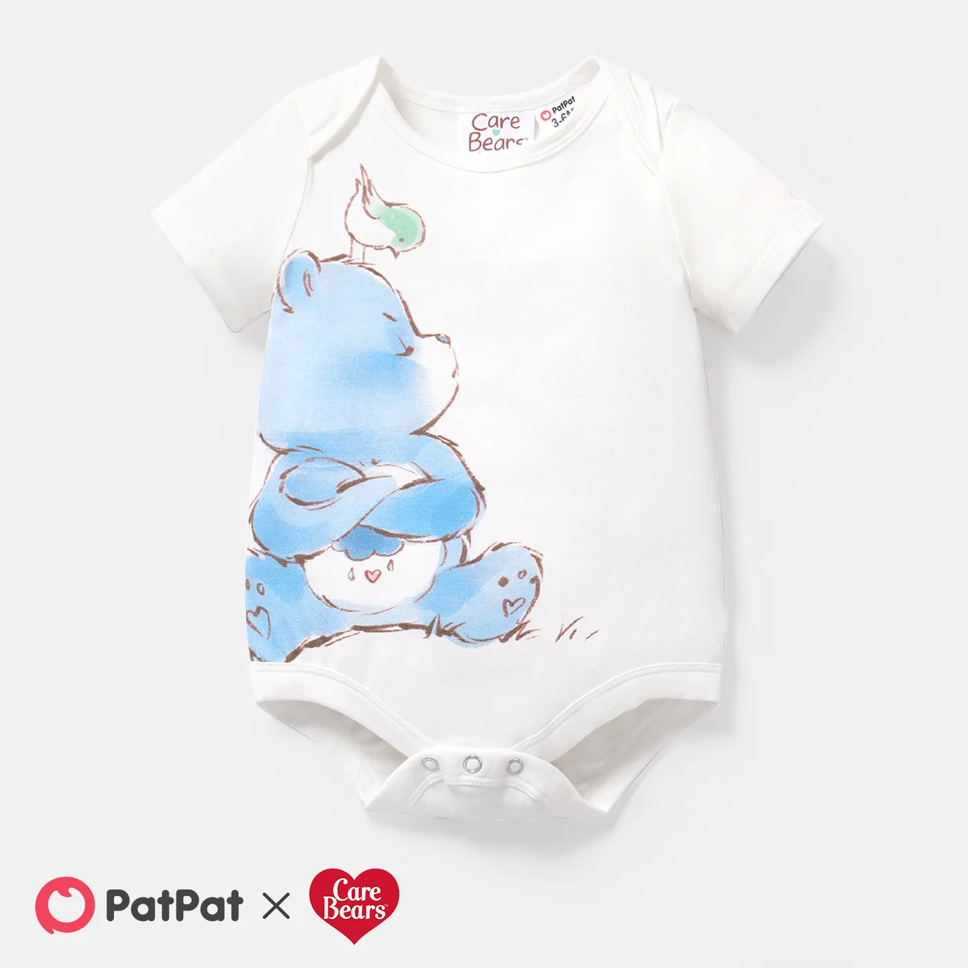 

Care Bears Baby Boy/Girl Cotton Short-sleeve Graphic Romper