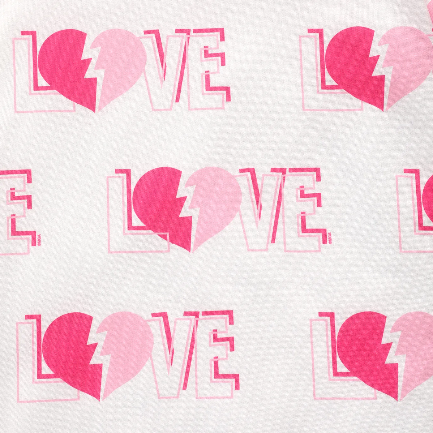 L.O.L. SURPRISE! Kid Girl Mother's Day Heart Print One Shoulder Long-sleeve Dress  image 5