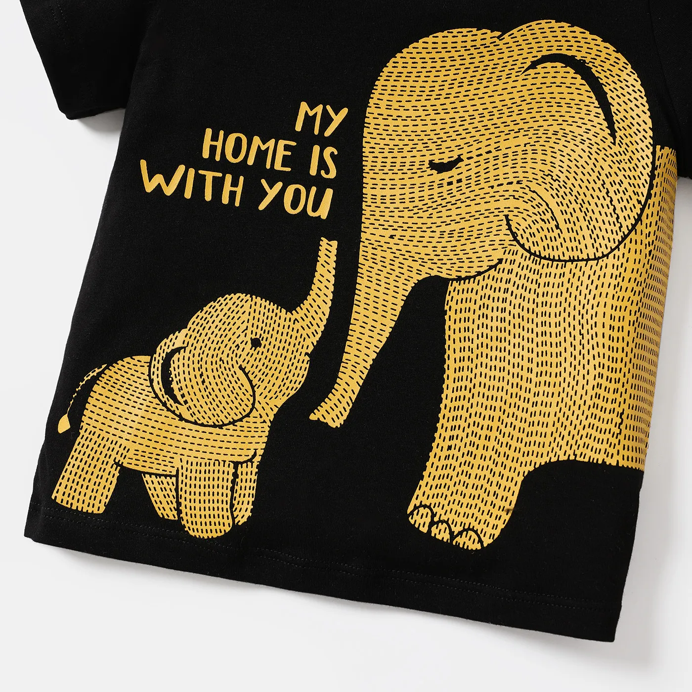 2 unidades Bebé Menino Elefante Casual Manga curta Conjunto para bebé  image 4