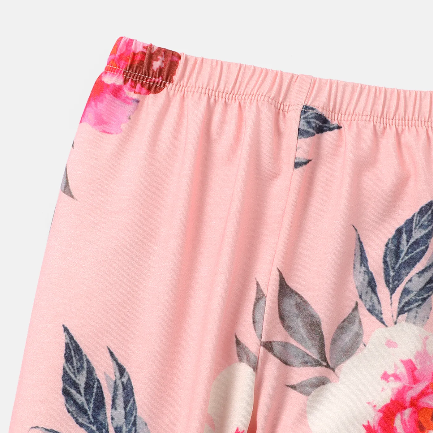 3pcs Baby Girl Cotton Long-sleeve Letter Graphic Romper and Floral Print Naia™ Pants & Headband Set  image 5