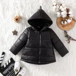 Baby Boy/Girl 3D Dinosaur Design Solid Thickened Thermal Winter Coat Black