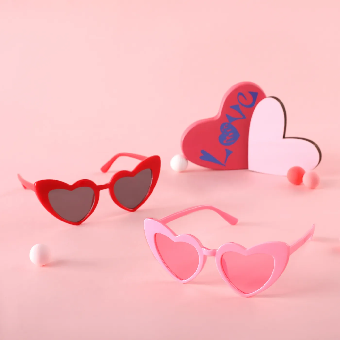 Kids Heart Frame Decorative Glasses