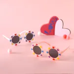 Toddler / Kid Heart Decor Floral Frame Glasses (With Glasses Case)  image 6