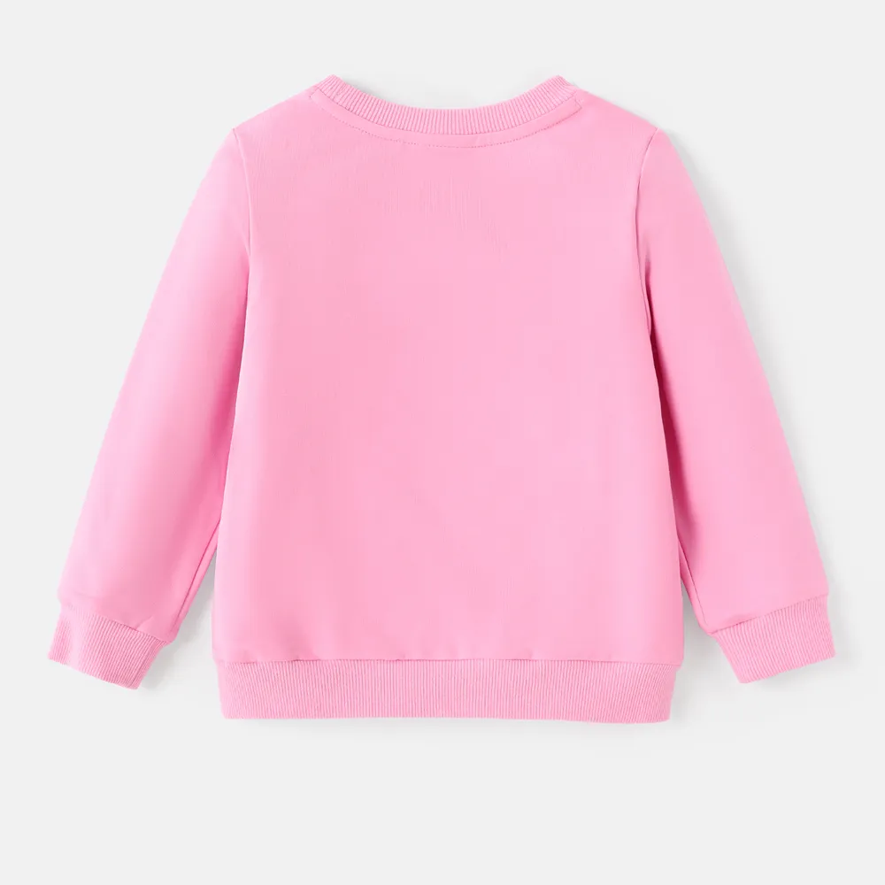 Barbie Toddler Girl Unicorn Print Cotton Pullover Sweatshirt big image 5