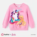Barbie Toddler Girl Unicorn Print Cotton Pullover Sweatshirt  image 1