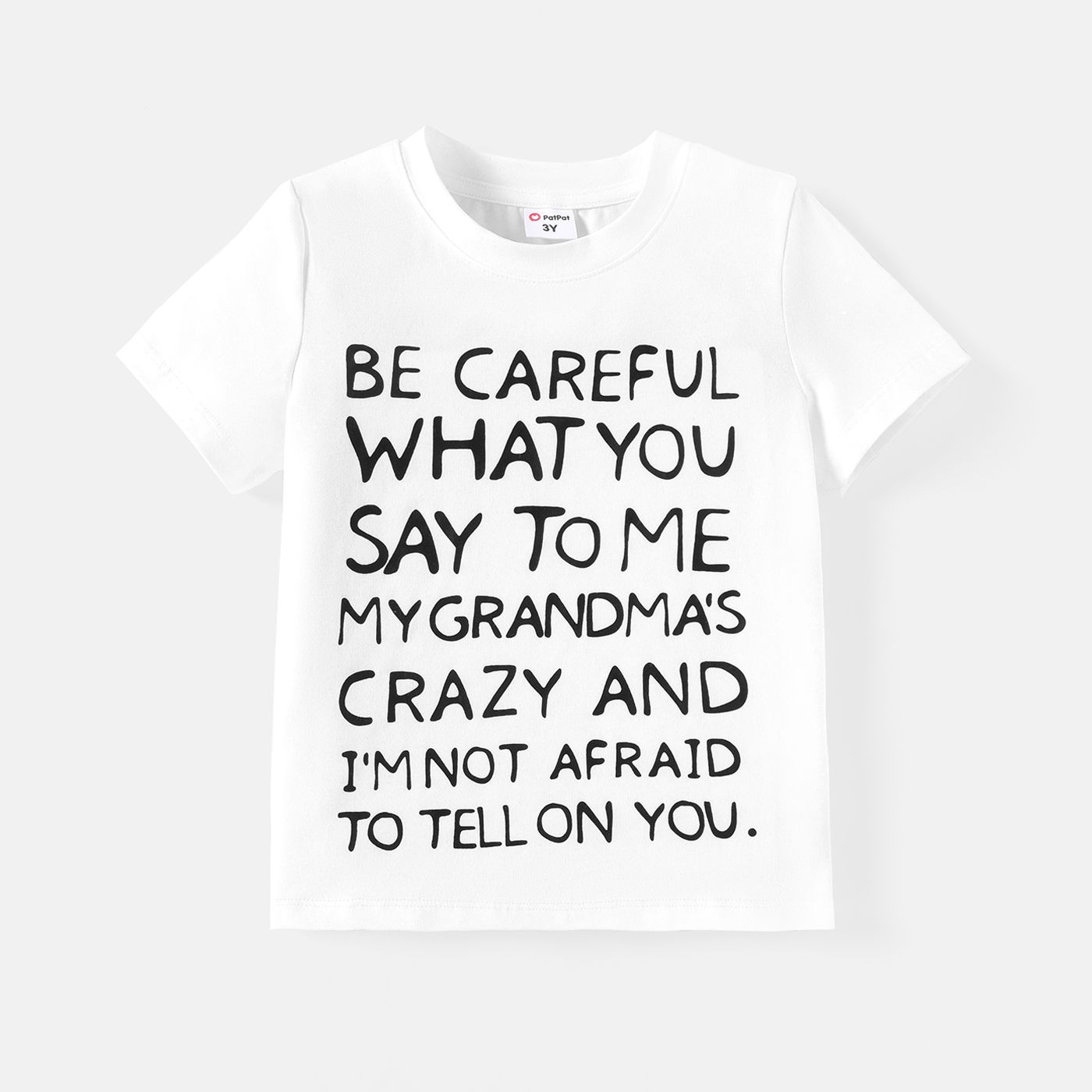 T-shirt En Coton à Manches Courtes Imprimé Lettre Pour Tout-petit Garçon