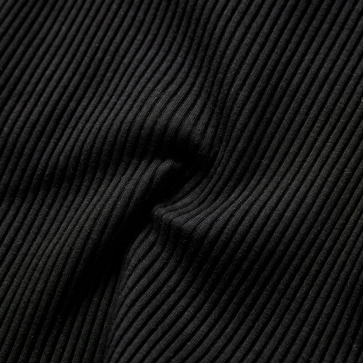 Baby Girl/Boy Cotton Button Design Ribbed Long-sleeve Rompers/ Elasticized Pants Black image 6