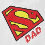Superman Family Matching Cotton Short-sleeve Graphic White Tee  image 6