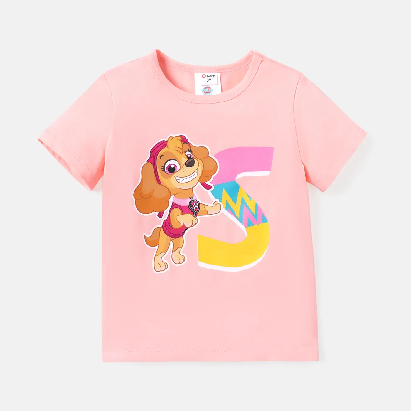 PAW Patrol Toddler Boy/Girl Short-sleeve Cotton Tee Pink image 4