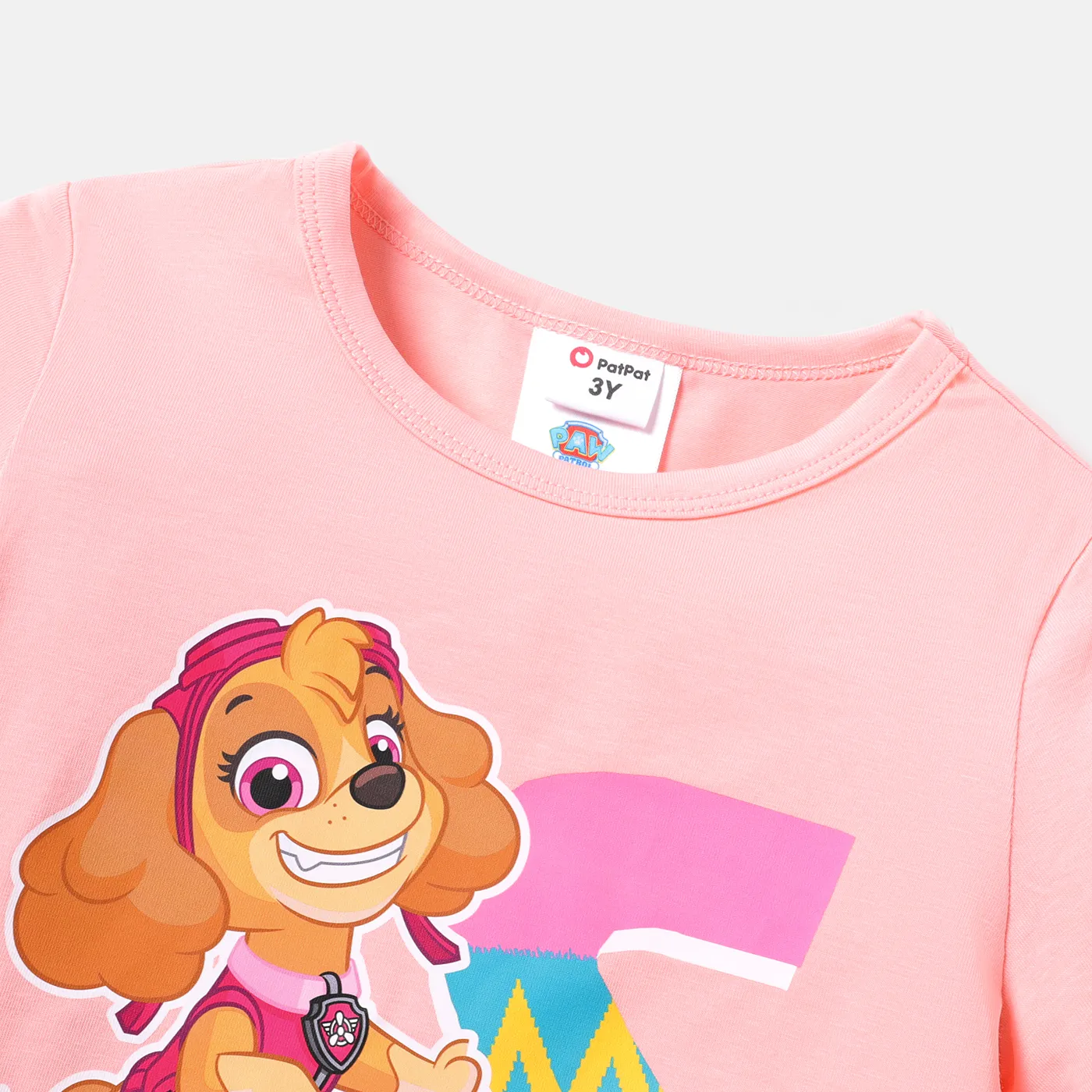 PAW Patrol Toddler Boy/Girl Short-sleeve Cotton Tee Pink image 6