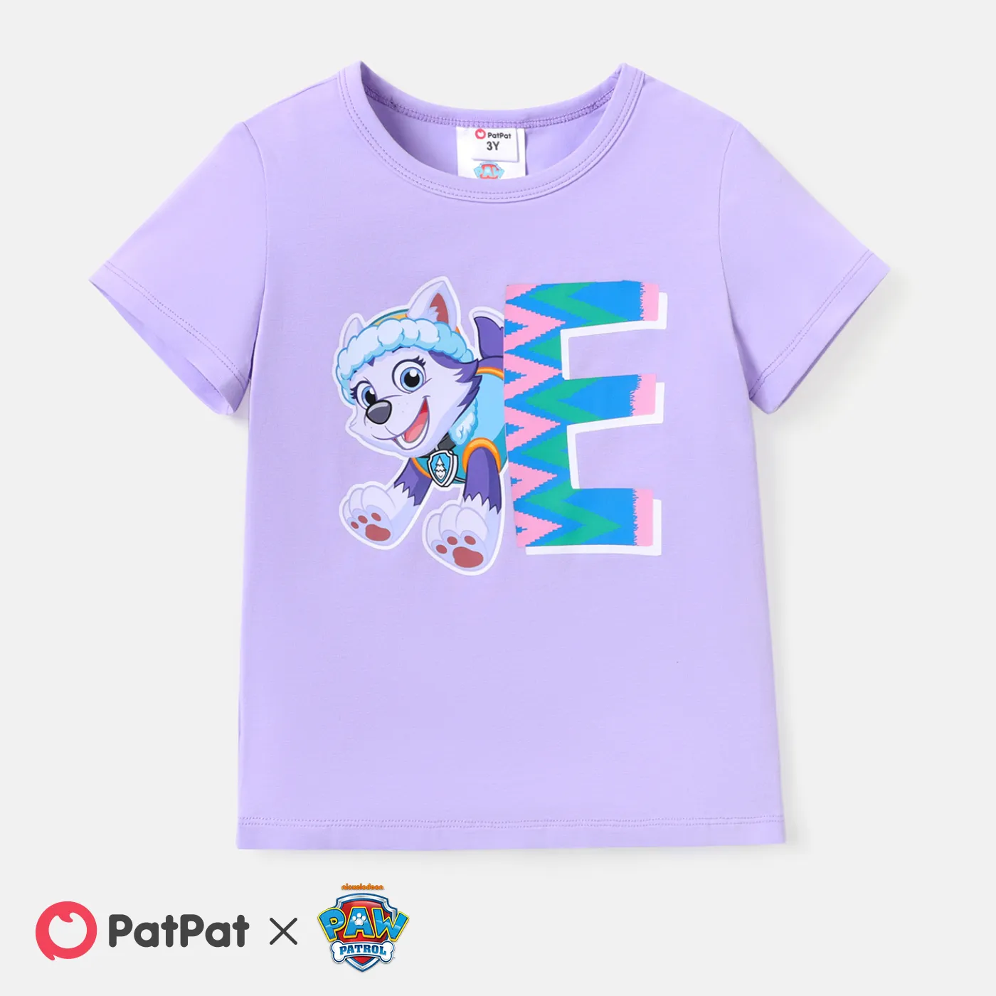 PAW Patrol Toddler Boy/Girl Short-sleeve Cotton Tee Purple