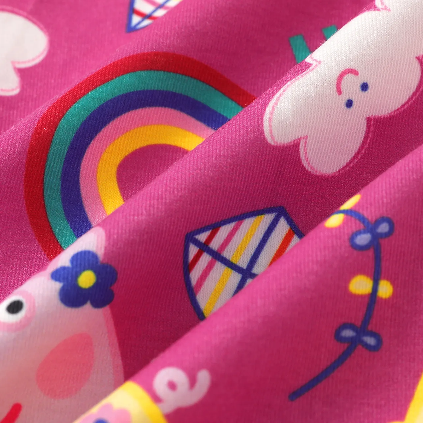 Peppa Pig Toddler Girl Naia Rainbow Print Elasticized Leggings  image 5