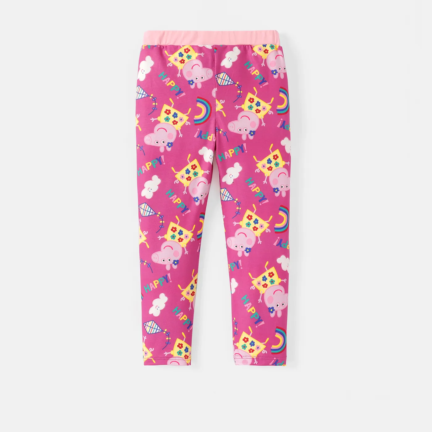 Peppa Pig Toddler Girl Naia Rainbow Print Elasticized Leggings  image 2