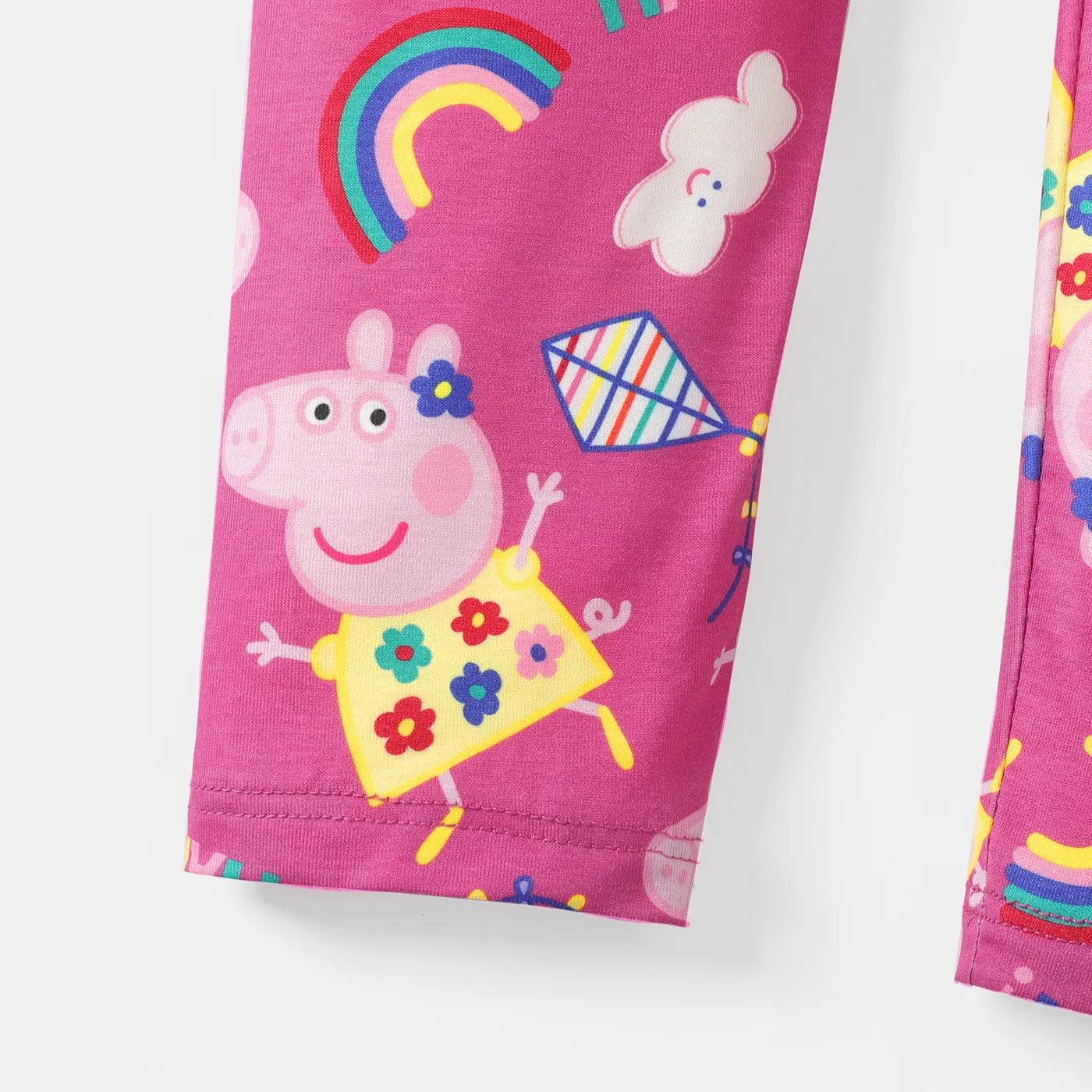 Peppa Pig Toddler Girl Naia Rainbow Print Elasticized Leggings  image 4
