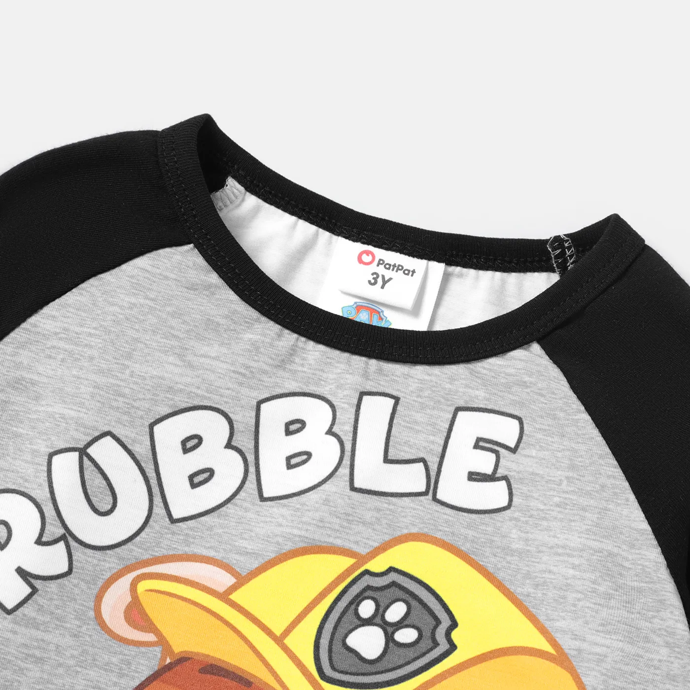 PAW Patrol Toddler Girl/Boy Long Raglan Sleeve Tee blackgray image 3