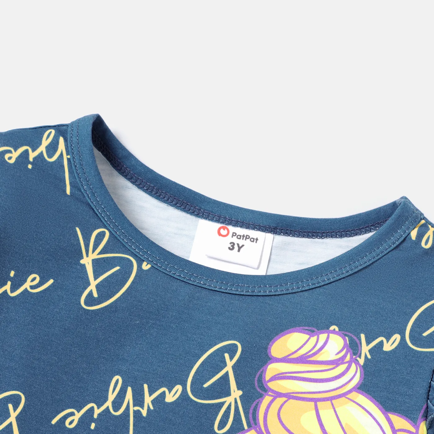 Barbie Criança Menina Bonito Manga comprida T-shirts azul tibetano image 3