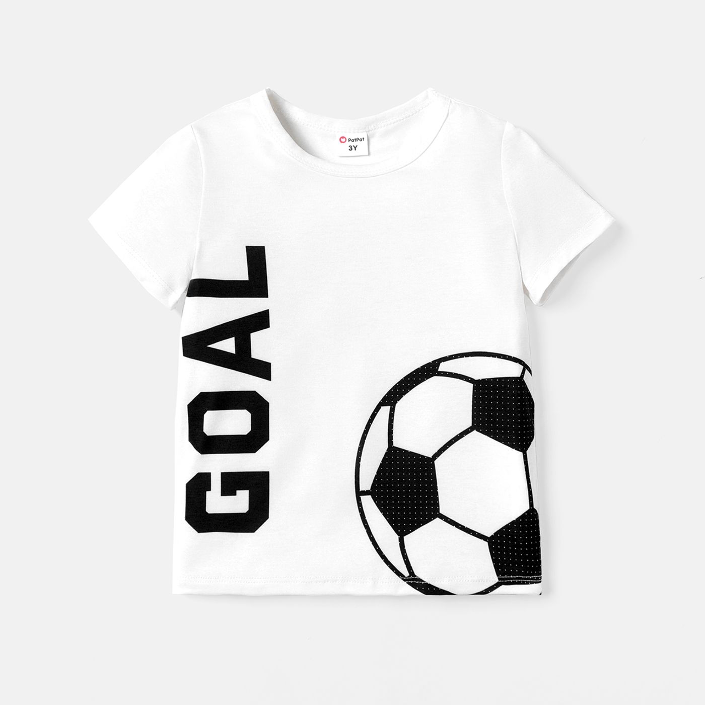 

Toddler Boy Naia Letter Soccer Print Short-sleeve Tee