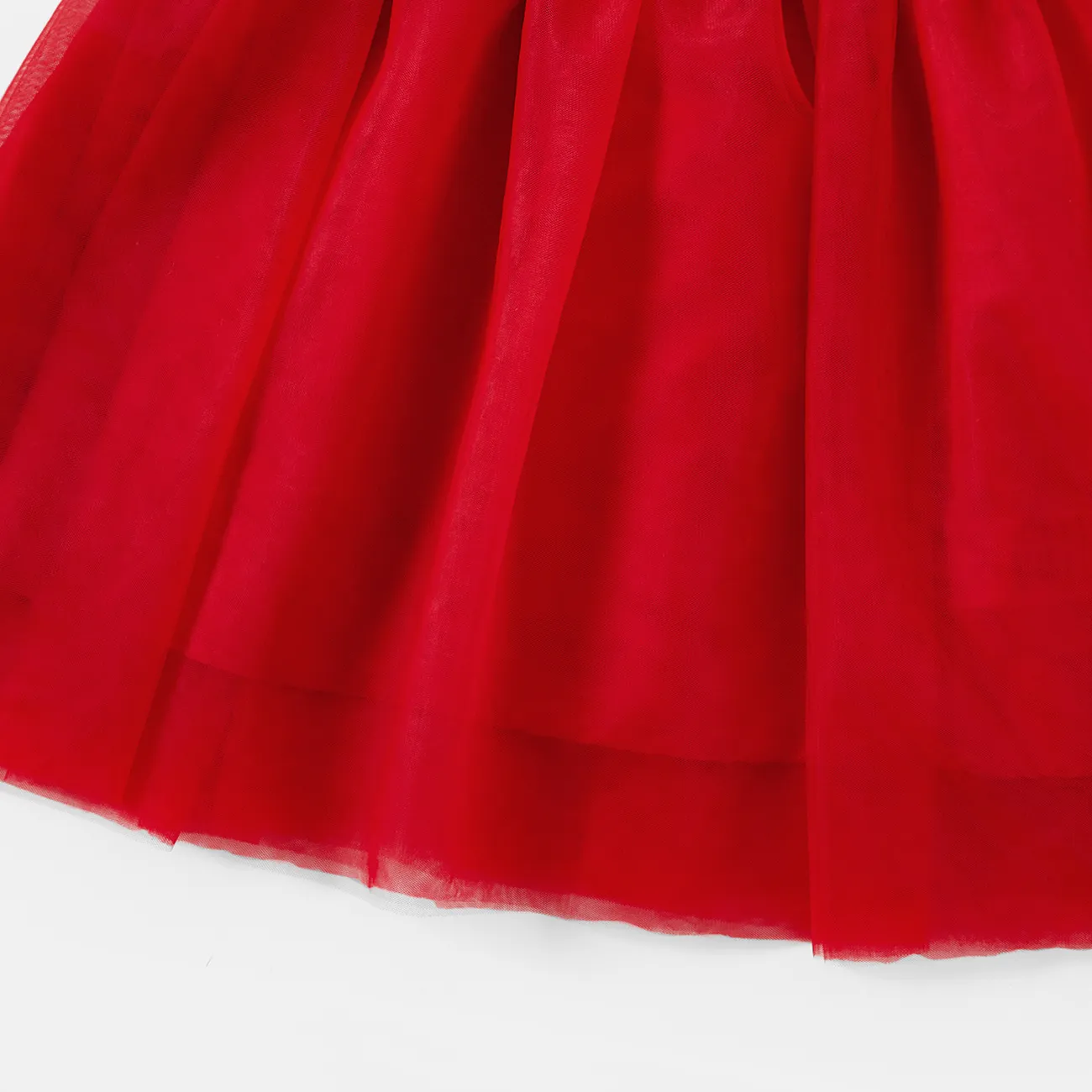 Muttertag Familien-Looks Kurzärmelig Familien-Outfits Sets rot/weiß big image 1