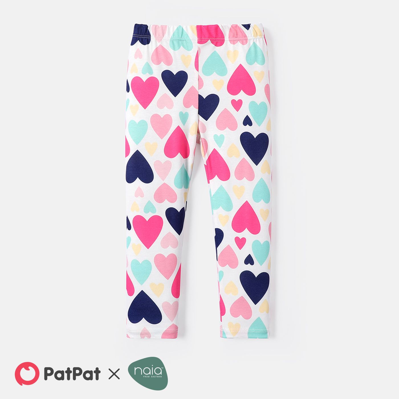 

Naia Toddler Girl Heart Print Elasticized Leggings