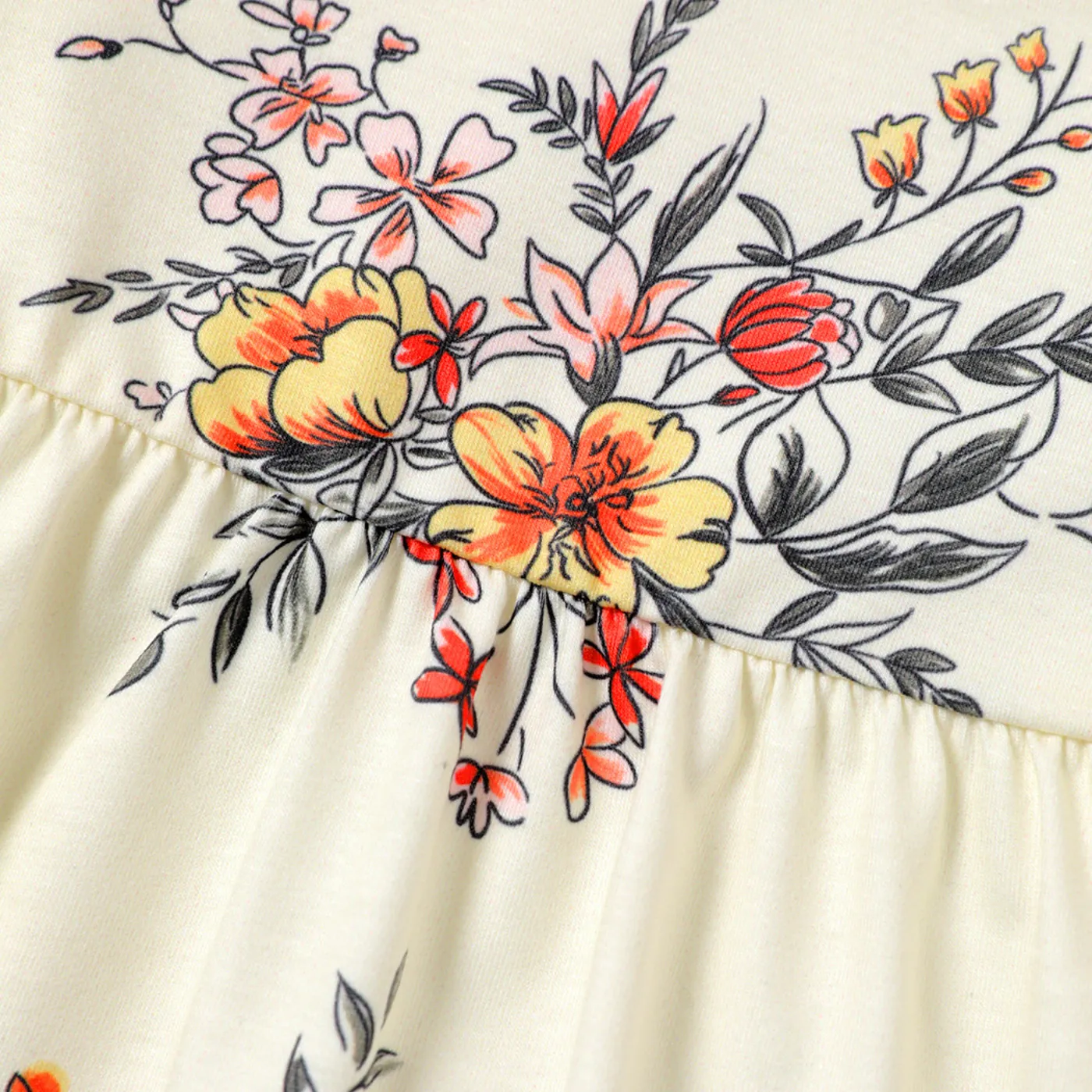 Naia 3pcs Toddler Girl Floral Print Long-sleeve Tee & Pants and Headband Set  image 4