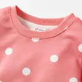 2pcs Baby Girl/Boy Polka dots/Star Print Sweatshirt and Pants Set  image 3
