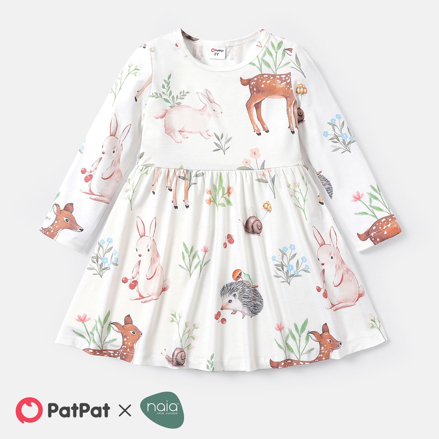 Naia Toddler Girl Animal Print Long-sleeve Dress