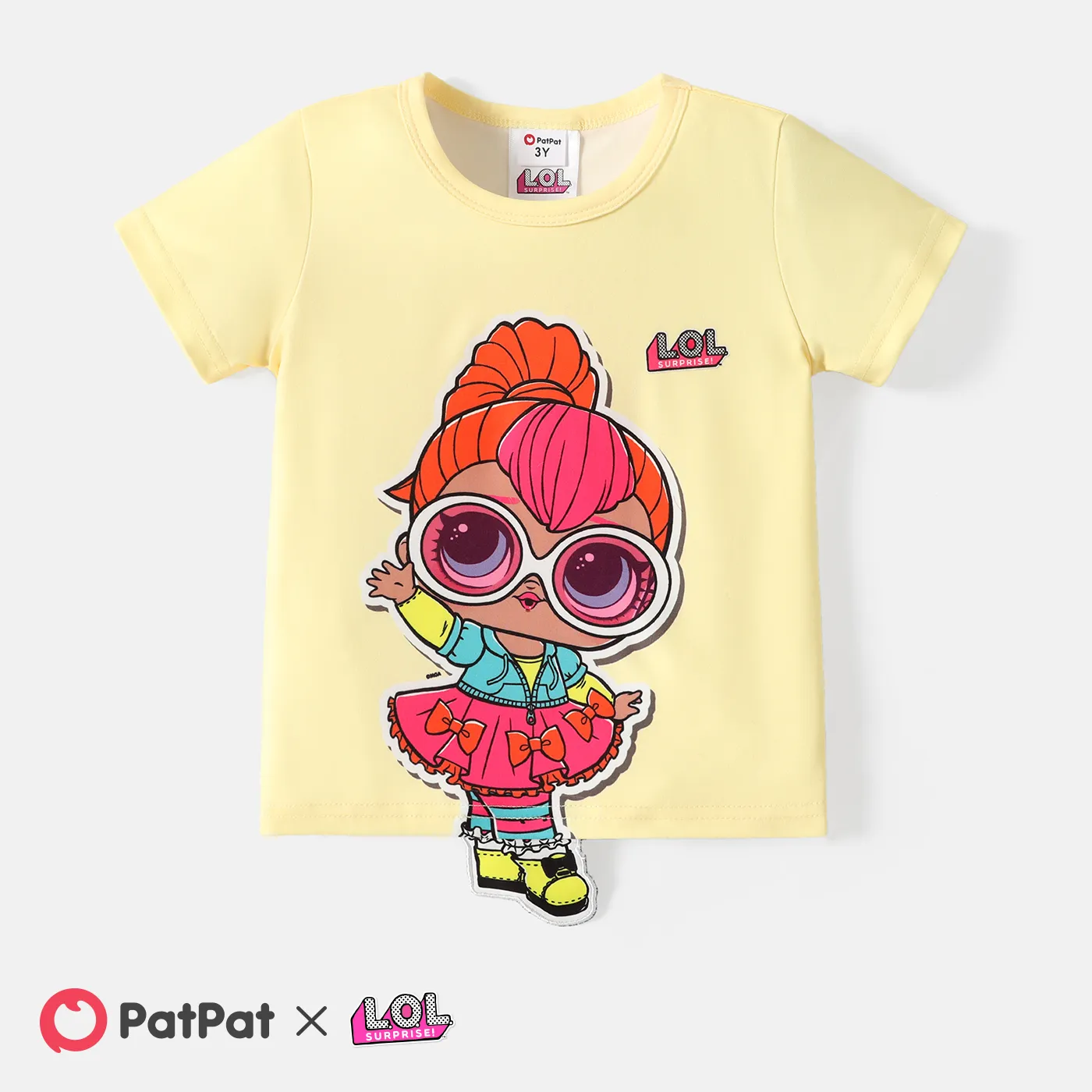 L.O.L. SURPRISE! Toddler/Kid Girl Character Print Short-sleeve Tee Yellow