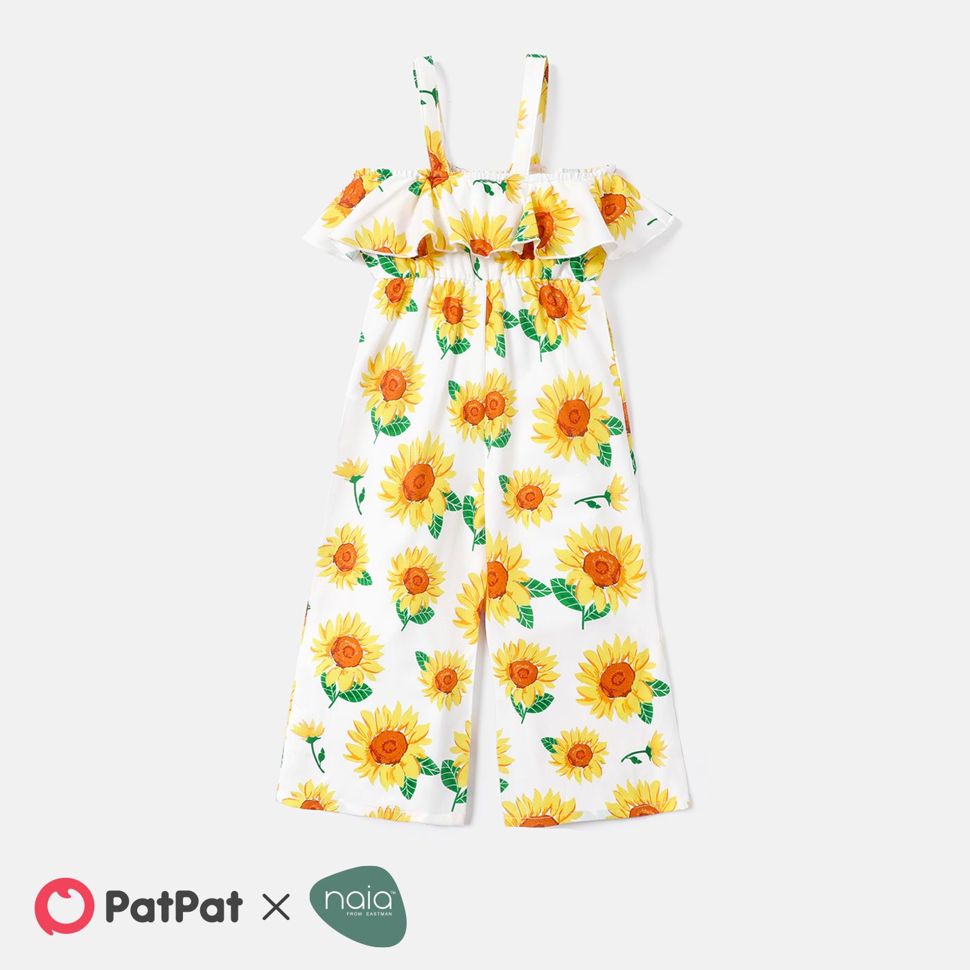 

Toddler Girl Floral Print Flounce Slip Jumpsuits