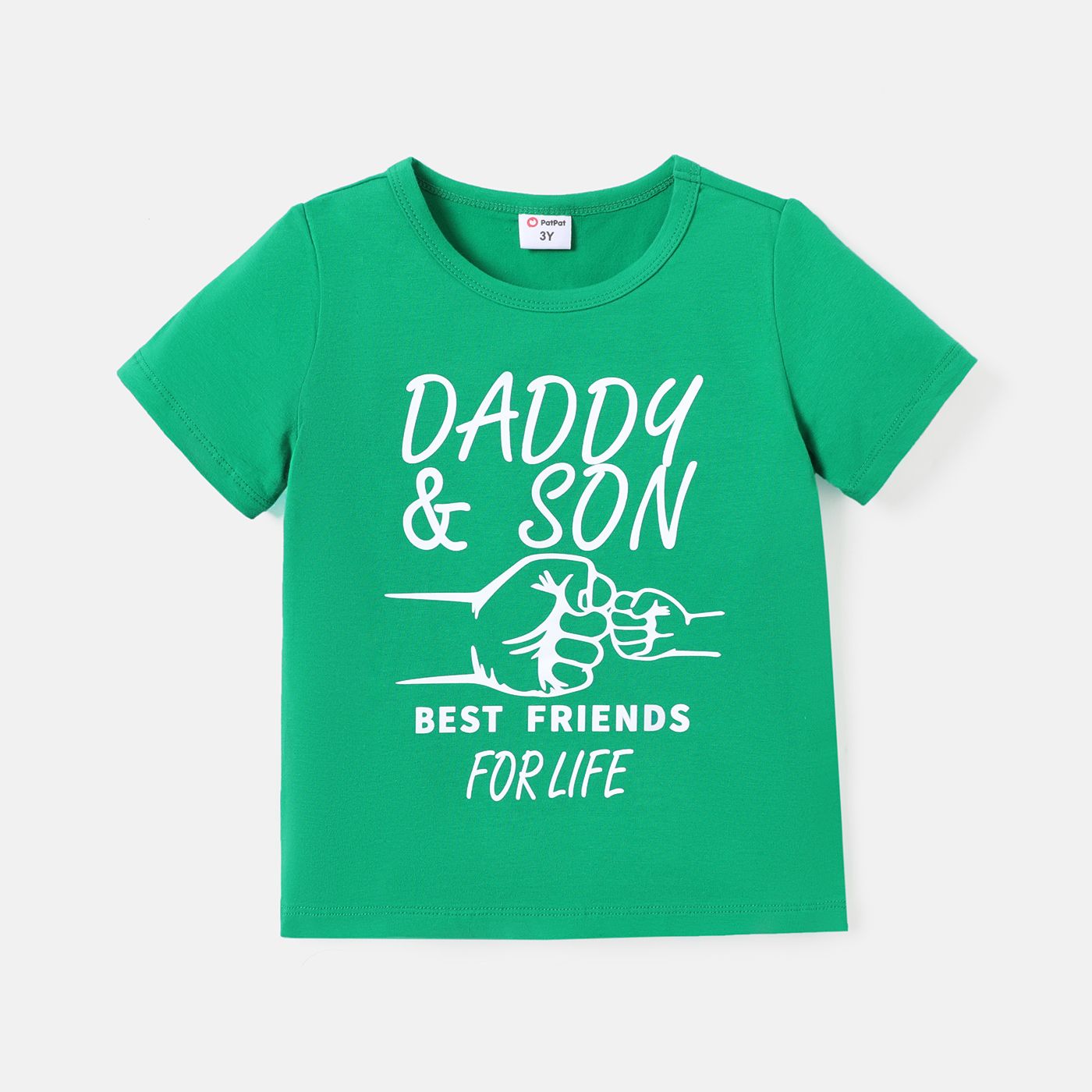 

Toddler Boy Letter Print Short-sleeve Cotton Tee