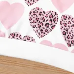Baby Girl Heart Leopard Print Denim Jeans/ Sweatshirt  image 4