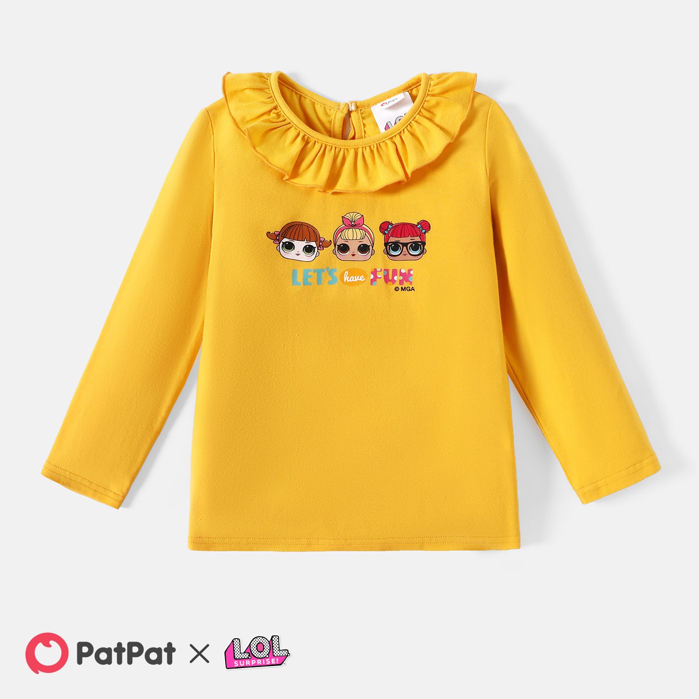 

L.O.L. SURPRISE! Toddler Girl Ruffled Character Print Long-sleeve Cotton Tee