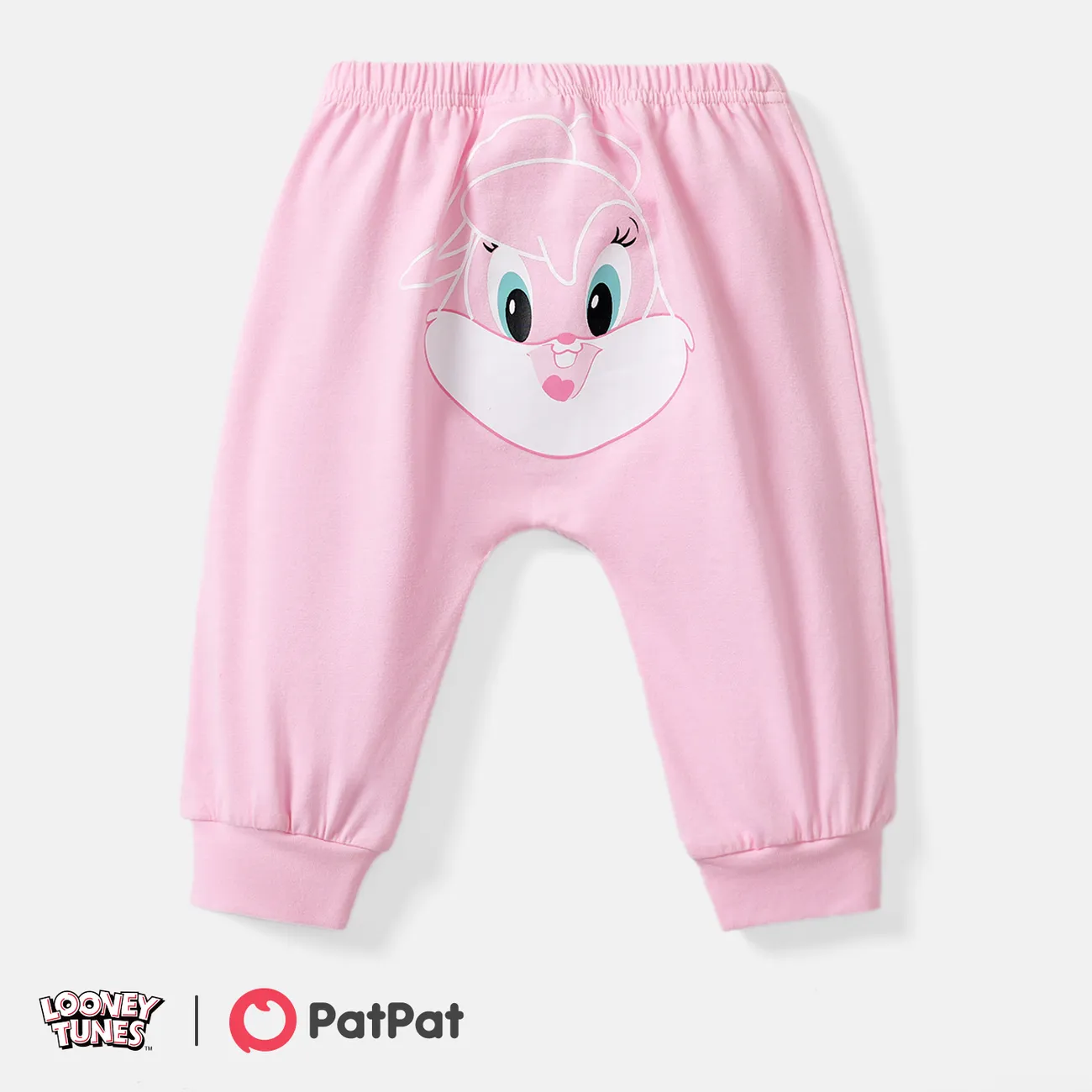 Looney Tunes Baby Boy/Girl Cartoon Animal Print Cotton Sweatpants  big image 1