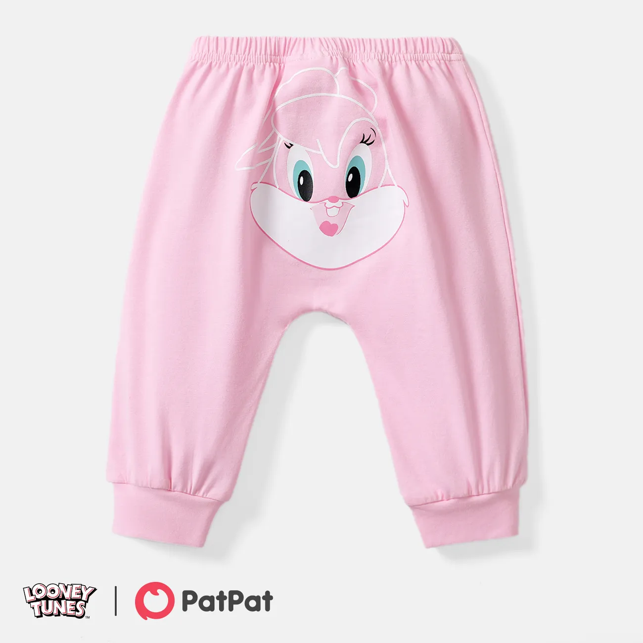 Looney Tunes Baby Boy/Girl Cartoon Animal Print Cotton Sweatpants big image 1