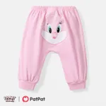 Looney Tunes Baby Boy/Girl Cartoon Animal Print Cotton Sweatpants Light Pink