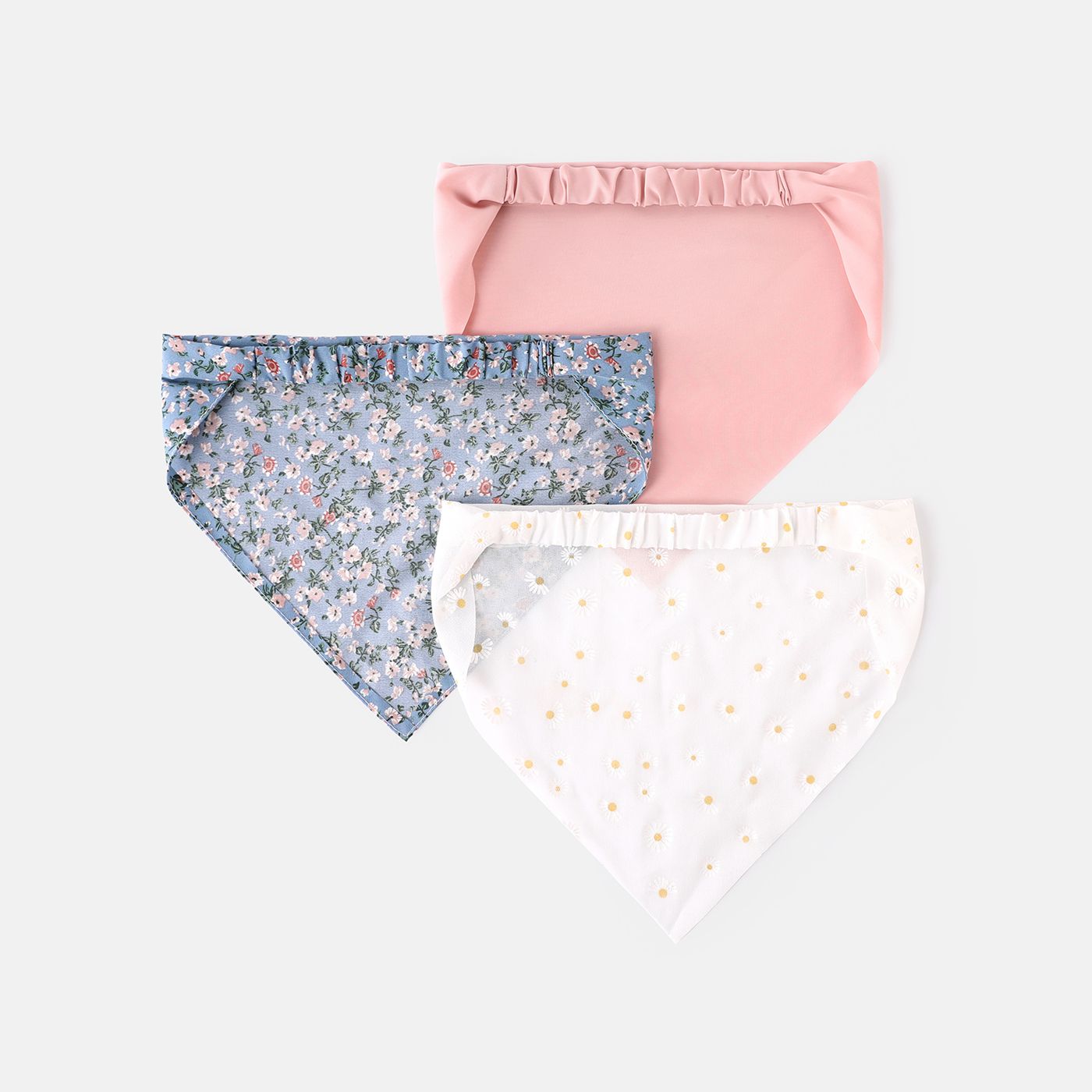 

3-pack Floral Print Headband and Solid Headband for Girls