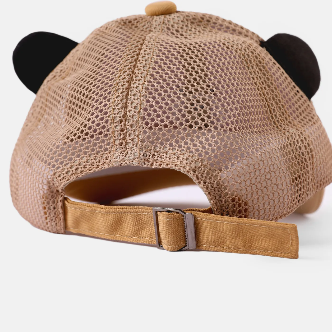 Toddler / Kid Cute Cartoon Little Bear Trucker Hat (The style of the hat adjustment buckle is random) Khaki image 5