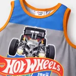 Hot Wheels 2pcs Toddler Boy Naia Colorblock Tank Top and Elasticized Cotton Shorts set  image 3